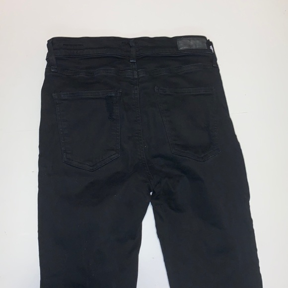 Agolde “Sophie” Black Distressed Skinnies - Women’s Size 27 - Picture 4 of 10
